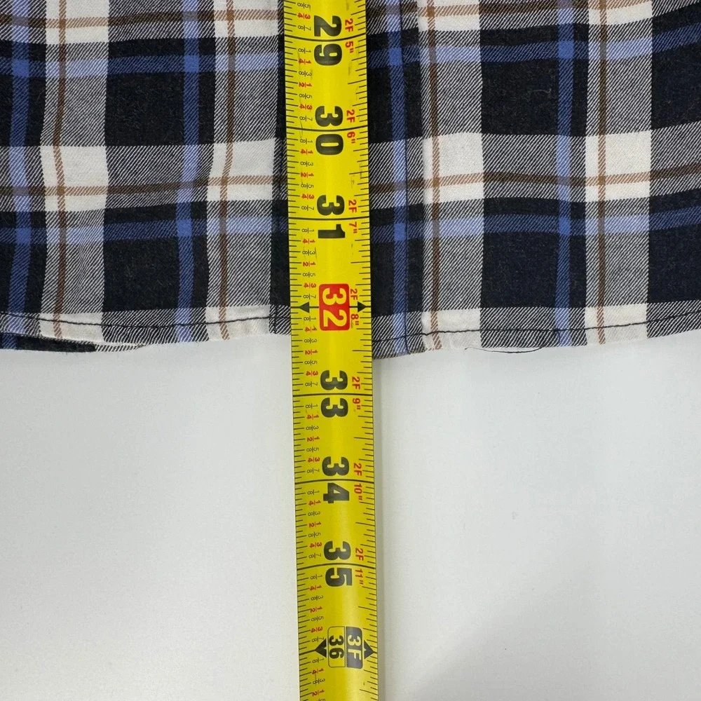 Banana Republic Luxe Flannel Shirt XL Plaid Button Down‎ Long Sleeve - Picture 9 of 9